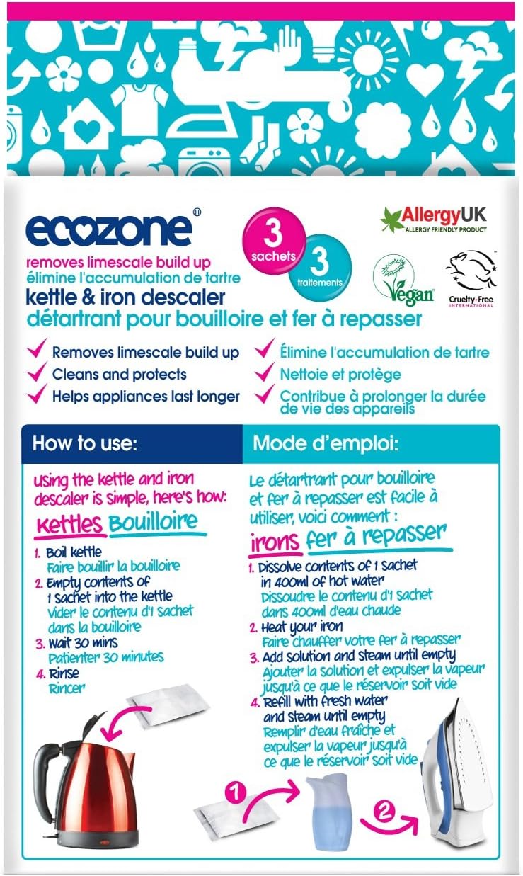 Ecozone Kettle & Iron Descaler - 8 X 60