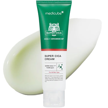 Medicube Super Cica Cream - Creates A Protective Barrier That Locks In Moisture And Keeps Irritants Out Without Greasiness - Vegan Korean Skincare (1.69Fl.Oz.)