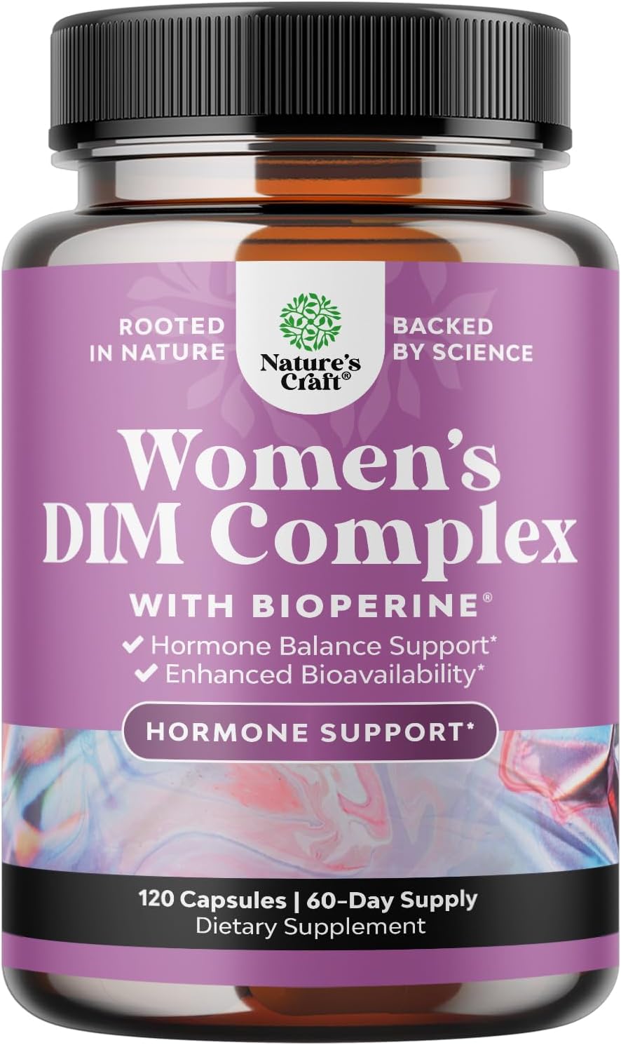 Potent DIM Supplement for Women - Hormone Balance for Women with DIM and Black Pepper for Menopause Support and PMS Relief - Menopause Supplements for Women - Extra Strength 300mg per serving DIM