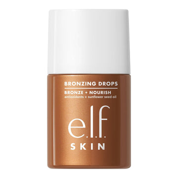 E.L.F. Skin Bronzing Drops, Liquid Bronzer For Face & Skin, Creates A Sun-Kissed Glow, Infused With Vitamin E, Vegan & Cruelty-Free, Pure Gold