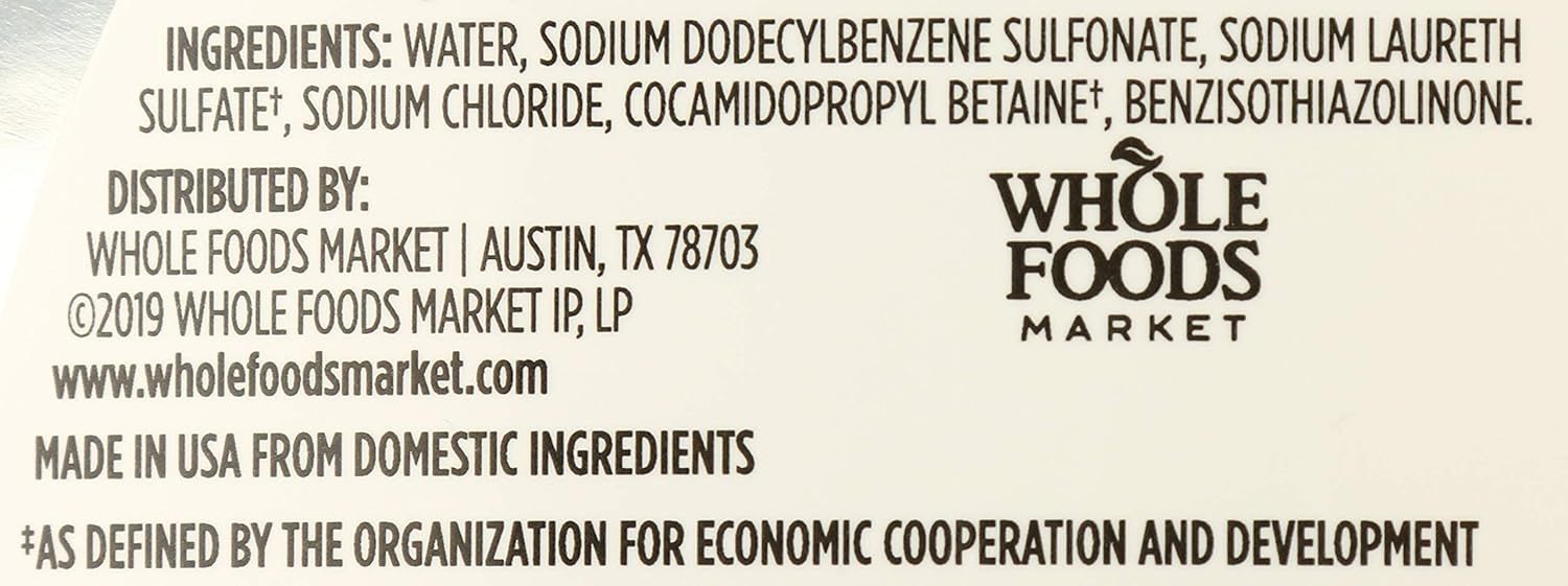 365 by Whole Foods Market, Unscented Dish Soap, 24 Fl Oz : Health & Household