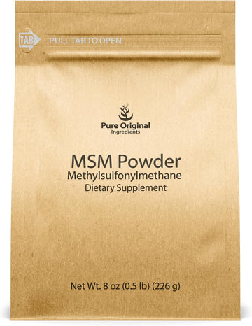 Pure Original Ingredients Methylsulfonylmethane (8 Oz) Msm, Natural Sulfur, Dietary Supplement