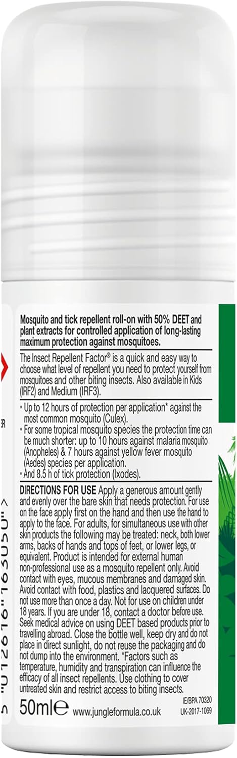 Jungle Formula Maximum Insect Repellent Roll-on Bundle (Pack of 6 x 50ml) - Maximum Level of Protection Against Mosquitoes - Long Lasting Protection : Amazon.co.uk: Health & Personal Care