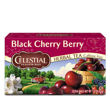 Celestial Seasonings Herbal Tea, Black Cherry Berry, 20 Count (Pack Of 6)