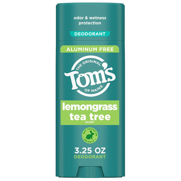 Tom'S Of Maine Complete Protection Aluminum-Free Natural Deodorant, Lemongrass Tea Tree, 3.25 Oz