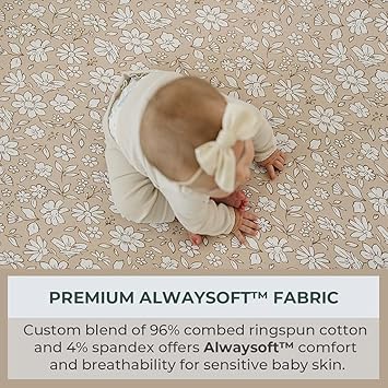 Pobibaby - 2 Pack Premium Fitted Baby Boy Crib Sheets For Standard Crib Mattress - Ultra-Soft Jersey Knit, Safe And Snug, And Stylish Ocean Crib Sheet (Meadow)