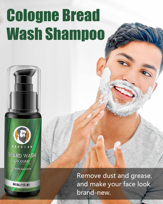 Mens Gifts For Birthday, Gifts For Men, Beard Care Kit With Beard Oil Balm Conditioner Wash Brush Comb Scissor, Stocking Stuffers For Men Birthday & Holiday Gifts For Boyfriend Brother Dad Husband