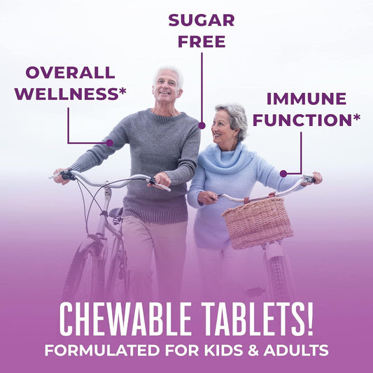 Maryruth'S Elderberry + Vitamin C Chewable Tablets | Sambucus Nigra | Black Elderberry For Immune Support | 3 Month Supply | Gluten Free | Non-Gmo | 90 Servings