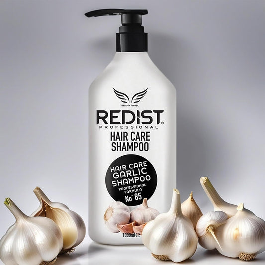 Redist Garlic Hair Shampoo 1000Ml | Prevents Hair Loss, Strengthens And Nourishes Hair | For Fragile Dry Damaged Hair | Natural Ingredients | Floral Scent | For Men And Women Shampoo