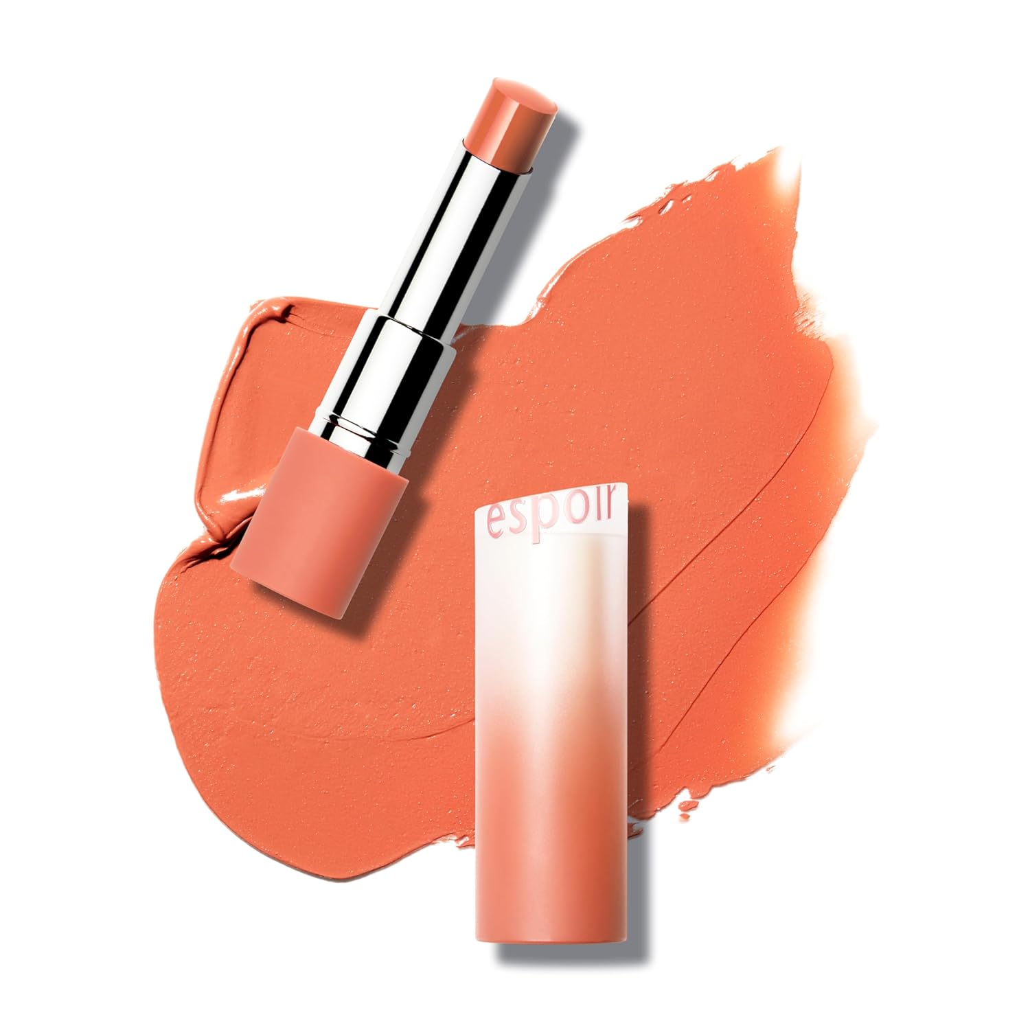 Espoir Lipstick Nowear Volume Matte #7 Tangy Butter 0.1Oz | Airy Velvet Matte Lip | Long-Lasting Vibrant Color | Soft Creamy Texture Like Cloud | Cruelty-Free | Korean Lip Makeup