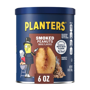 Planters Smoked Peanuts, 6 Ounce (Pack Of 8)