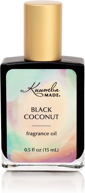 Kuumba Made Black Coconut Fragrance Oil | 0.5 Fl Oz | Notes Of Coconut, Dark Chocolate And Roasted Almond | Clean, Long-Lasting Scent | Alcohol Free | Perfume
