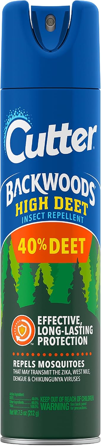 Cutterbackwoods High Deet Insect Repellent, 7.5 Oz, Aerosol