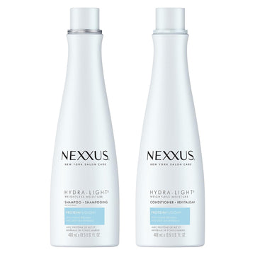 Nexxus Hydralight Shampoo And Conditioner For Oily Hair Hydra-Light Hair Care System Formulated With Proteinfusion Blend 13.5Oz 2 Count