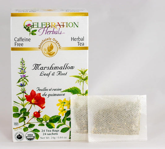 Celebration Herbals Marshmallow Leaf & Root Organic 24 Bag, 0.02 Pound