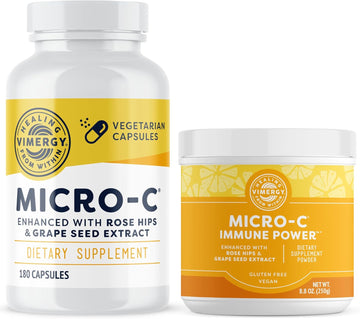 Vimergy Micro-C® Capsules (180 Capsules) And Micro-C Immune Power*Tm (250 Grams) - Bundle