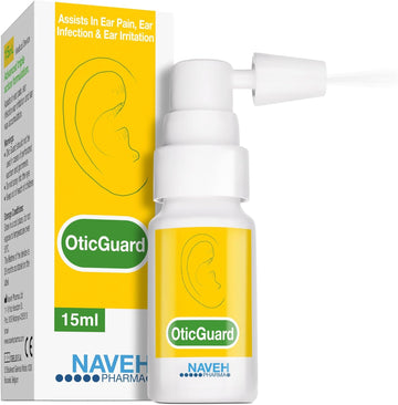 Naveh Pharma Otic Guard - Natural Ear Spray Drops | Organic Herbal Sweet Oil Blend 3 In 1| Itchy Ear, Swimmer'S Ear, & Ear Wax Removal | Clogged Ears | 0.5 Fl Oz