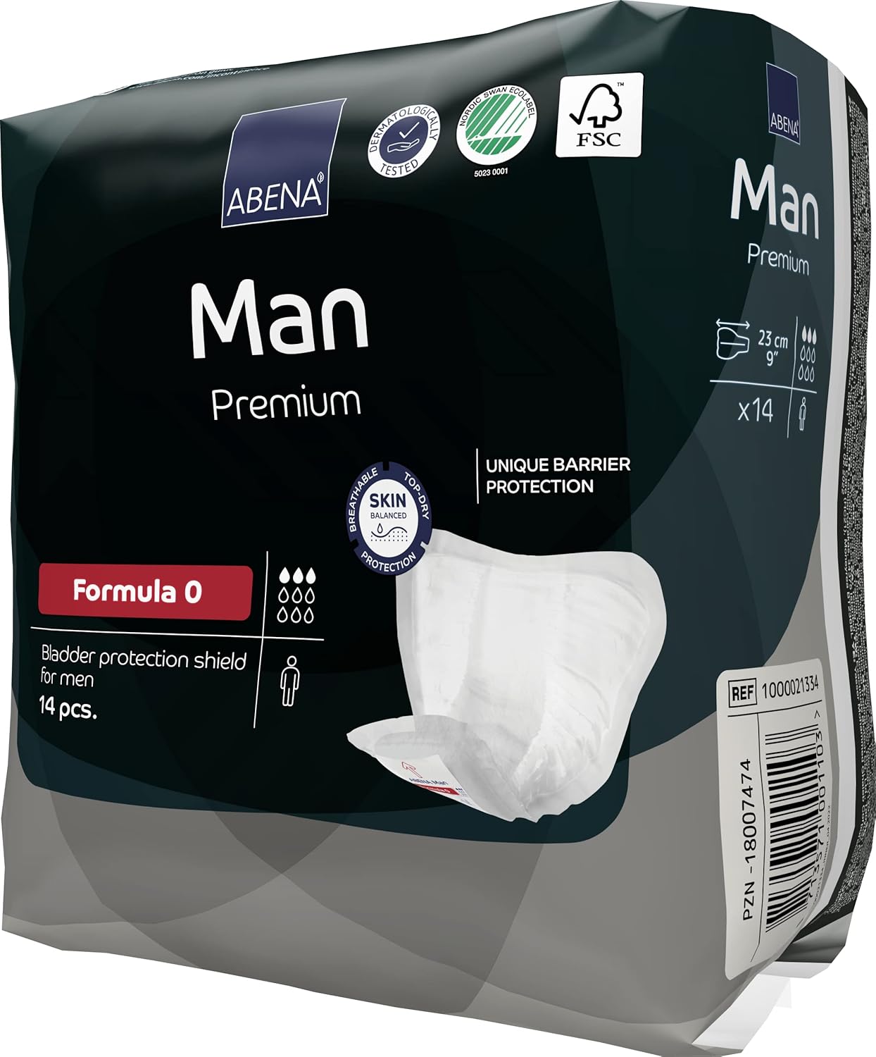 Abena Man Formula 0 Incontinence Pads for Men, Eco-Labelled Mens Incontinence Pads, Extra Protection, Breathable & Comfortable with Fast Absorption, Discreet - 250ml Absorbency, 14PK : Amazon.co.uk: Health & Personal Care