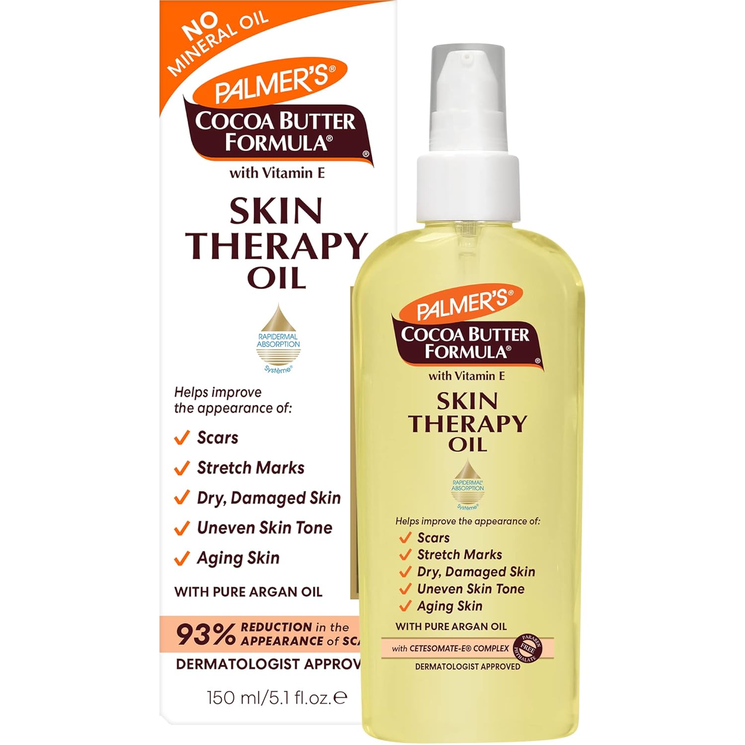 Palmer'S Cocoa Butter Formula Skin Therapy Moisturizing Body Oil With Vitamin E, 5.1 Ounces