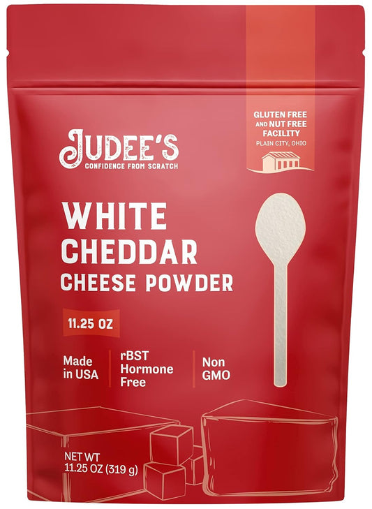 Judee'S Small Cheddar Bundle: Yellow Cheddar Cheese Powder (11.25 Oz) And White Cheddar Cheese Powder (11.25 Oz)