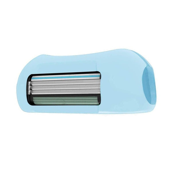 Envie 2In1 Finger Shaver Mini Razor Toothbrush Cover, Blue