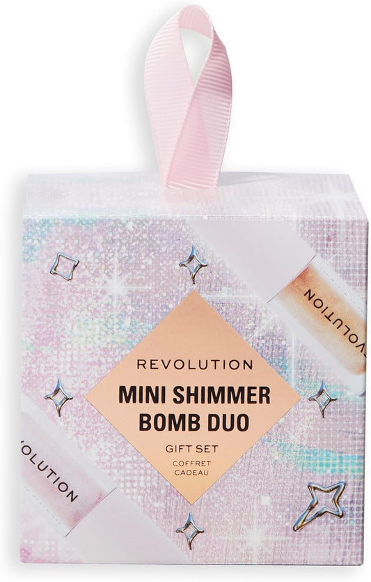 Revolution Beauty Mini Shimmer Bomb Lip Duo Gift Set, 2-Piece Shimmer Lip Gift Set With Sheer Finish, Vegan & Cruelty-Free : Amazon.co.uk: Beauty