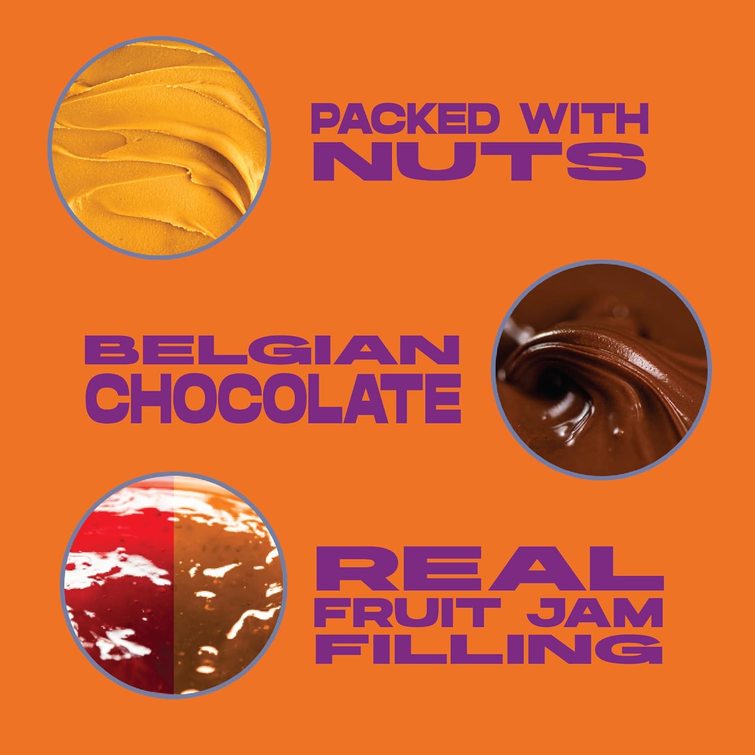 Vive Fruity Nutta Mixed Box – Variety of Fruit Jam Filled Vegan Snack Bars – 80% Fruit & Nut, Belgian Chocolate Coated, High Fibre, Gluten-Free – Pack of 12 Healthy Bars for On-the-Go Snacking : Amazon.co.uk: Grocery
