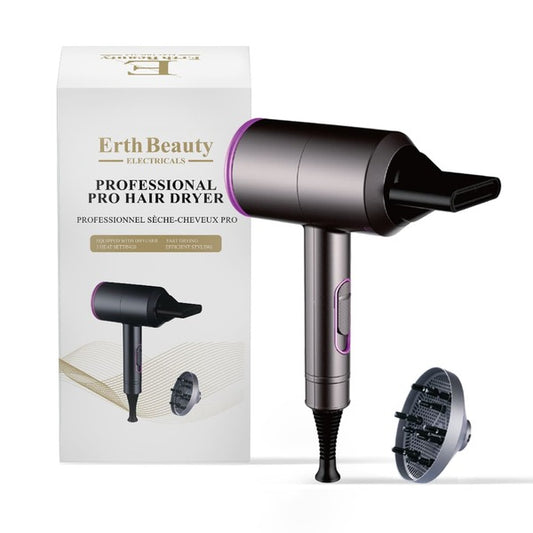 Erth Beauty Electricals - Professional Pro Hair Dryer Uk/Eu Plug