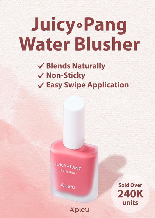 A'Pieu Juicy-Pang Water Blusher (Pk01 - I'M Strawberry) Korean Liquid Blush For Cheeks K Beauty Makeup