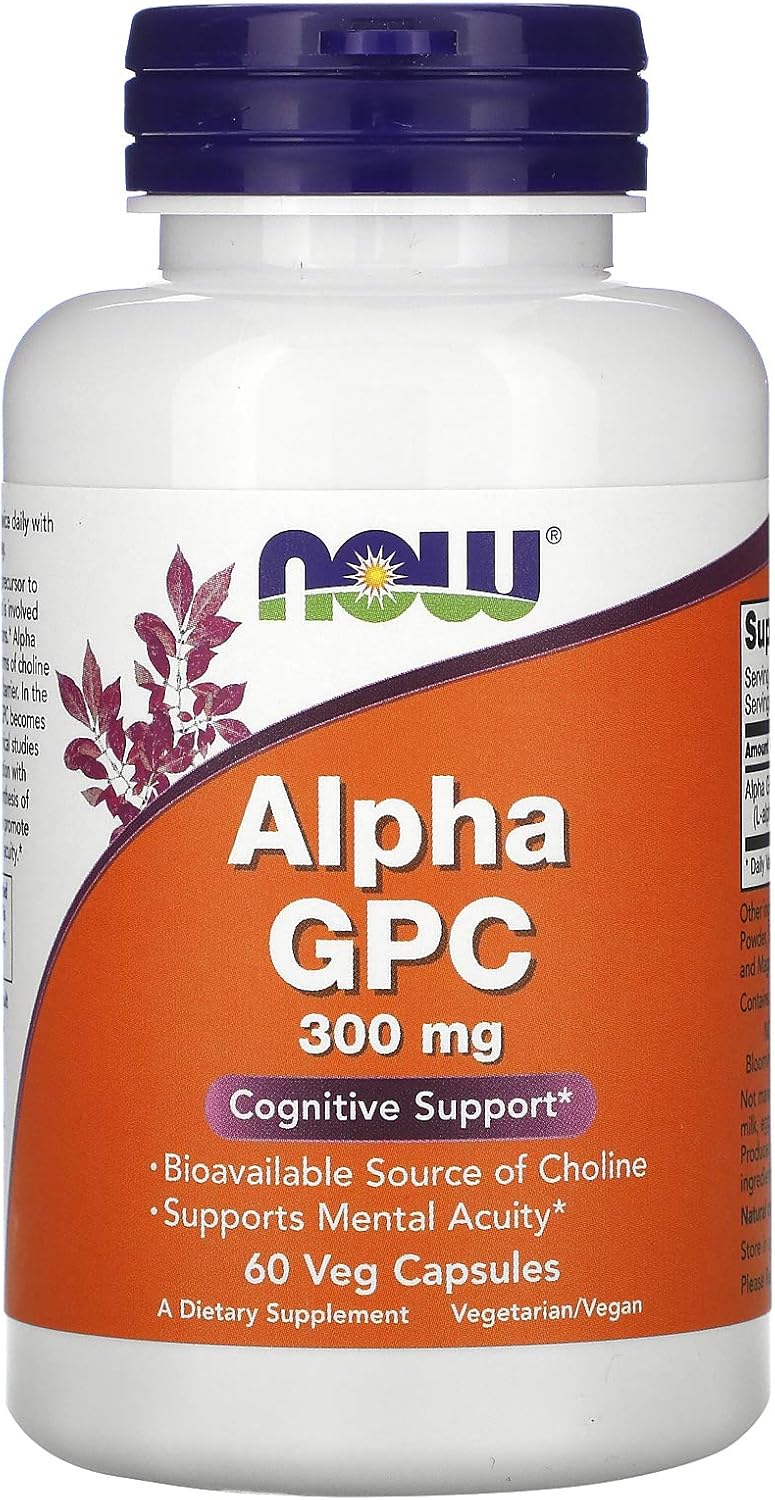 Now Foods Now Foods Alpha Gpc 300Mg, 60 Veg Caps