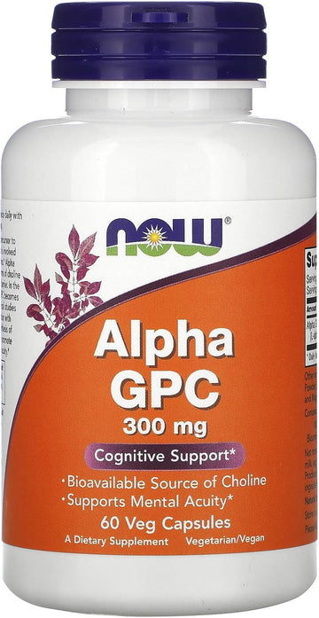 Now Foods Now Foods Alpha Gpc 300Mg, 60 Veg Caps