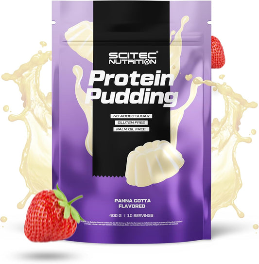 Scitec Nutrition Protein Pudding – Delicious, High-Protein Dessert – Gluten-Free – Palm Oil-Free – Perfect Snack Or Post-Meal Indulgence, 400 G, Panna Cotta