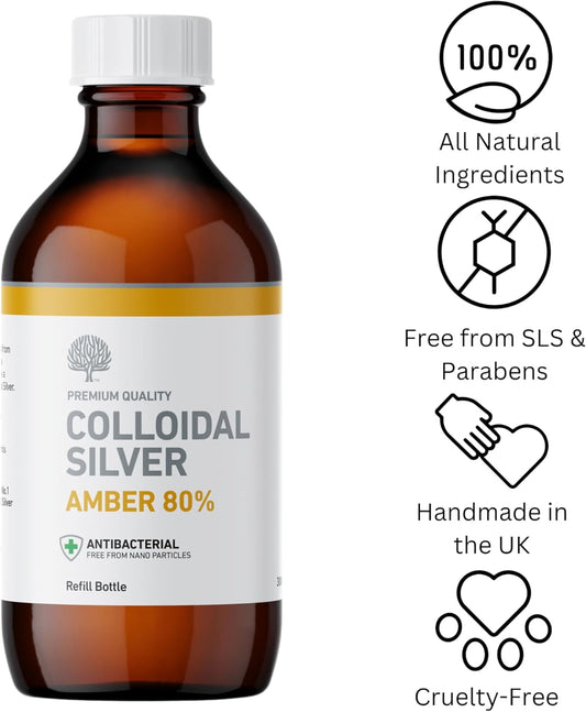Nature'S Greatest Secret True Premium Quality Antibacterial Colloidal Silver Bottle 300Ml