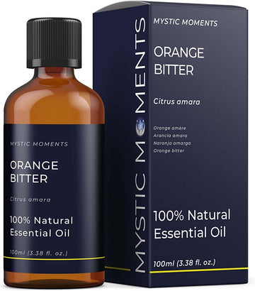 Mystic Moments | Orange Bitter Essential Oil 100Ml - Pure & Natural Oil For Diffusers, Aromatherapy & Massage Blends Vegan Gmo Free