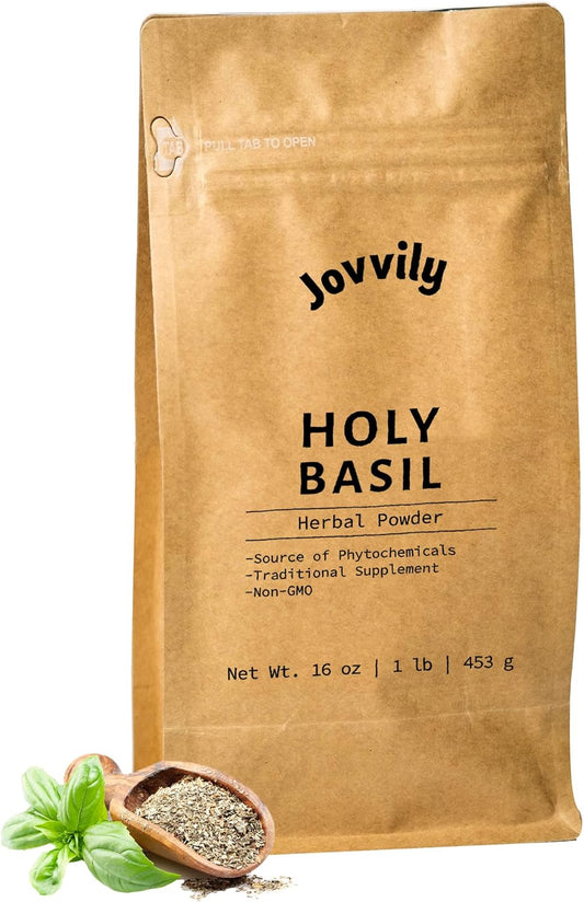 Holy Basil Herbal Powder - 1Lb - Tulsi - Traditional Supplement - Non-Gmo