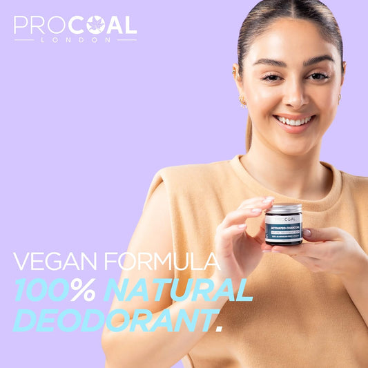 100% Natural Deodorant Balm By Procoal - Zero Potassium Alum, 100% Aluminium Free, Vegan Deodorant For Women & Men, Cruelty-Free, Plastic-Free, Made In Uk