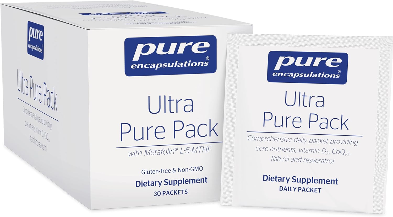 Pure Encapsulations Ultra Pure Pack - Daily Comprehensive Multivitamins - Supports Well-Being* - With Coenzyme Q10, Vitamin C & More - Non-Gmo - 30 Packets