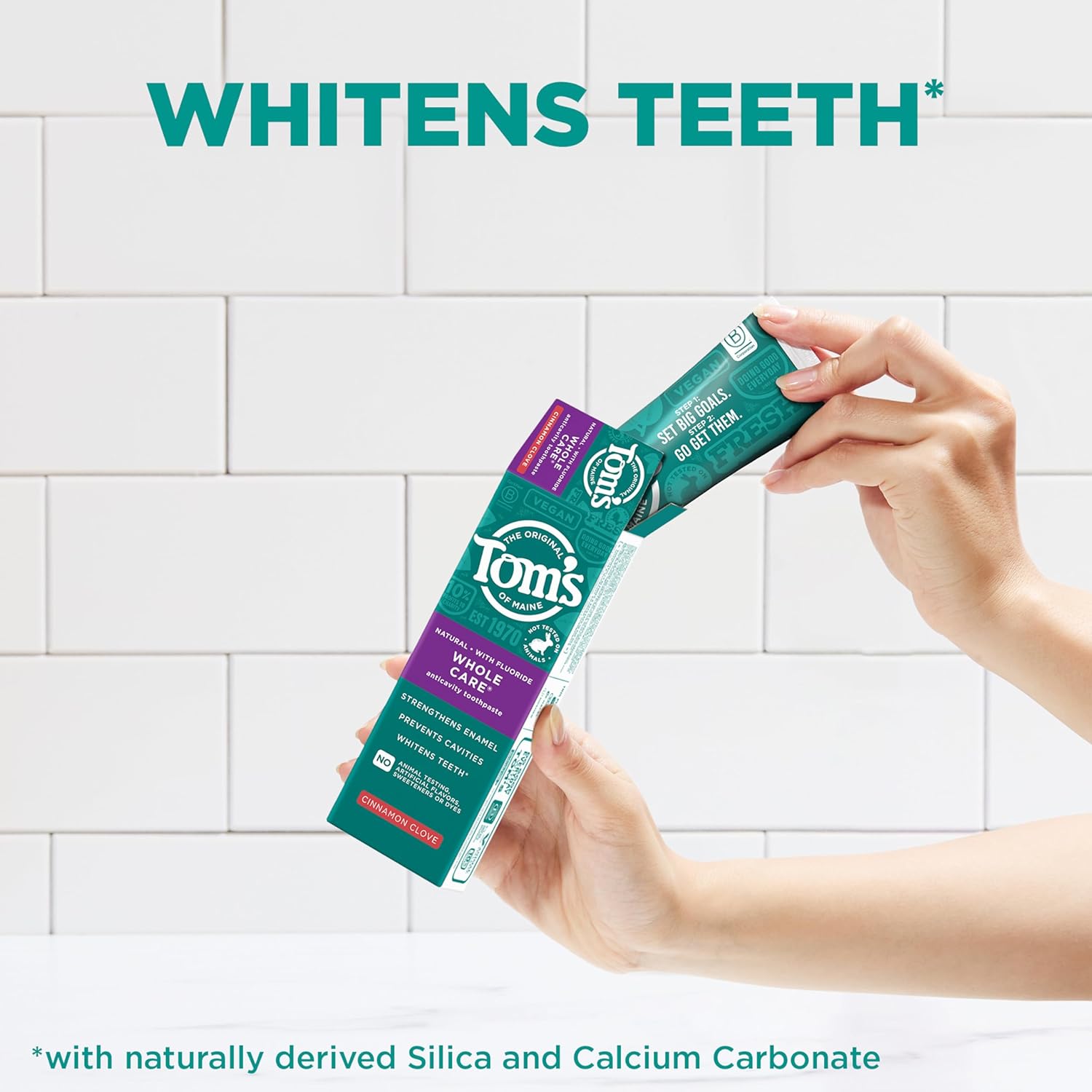 Tom's of Maine Whole Care Natural Toothpaste with Fluoride, Cinnamon Clove, 4.0 oz. 3-Pack (Packaging May Vary) : Health & Household