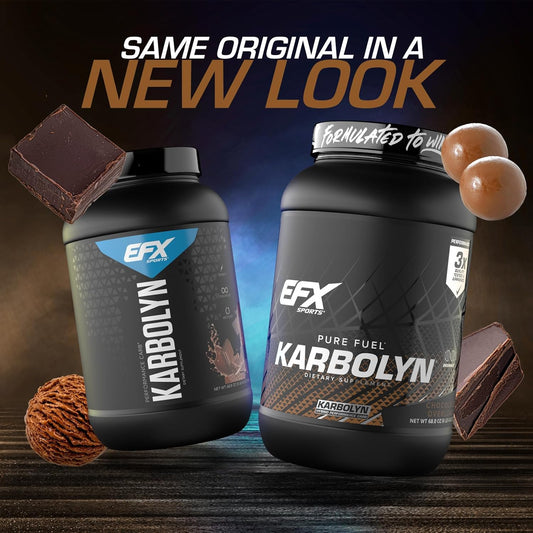 Efx Sports Karbolyn Fuel | Fast-Absorbing Carbohydrate Powder | Carb Load, Sustained Energy, Quick Recovery | Stimulant Free | 18 Servings (Strawberry)