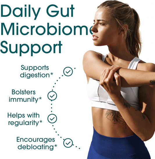 Nutrition Essentials Probiotics For Women And Men - With Lactase Enzyme And Prebiotic Fiber For Digestive Health - 80 Percent + More Potent Supplement For Gut Health Support - Vegan Formula