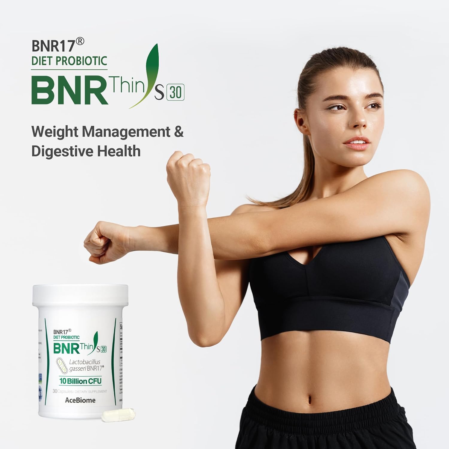 Acebiome Bnrthin S30, Lactobacillus Gasseri Bnr17, 10 Billion Cfu Guaranteed, 30Capsules : Health & Household