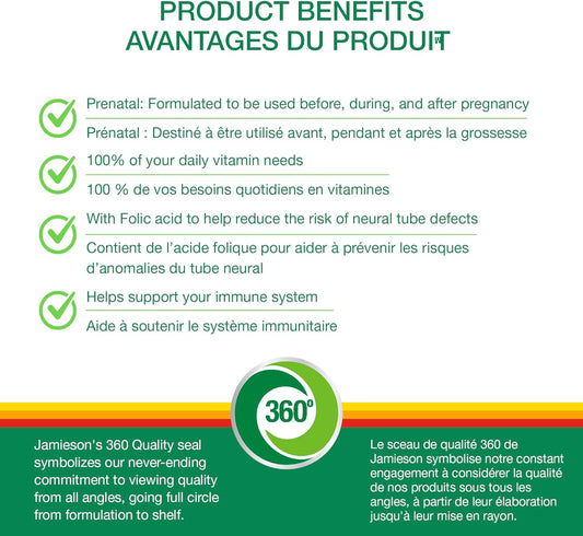 Jamieson Prenatal Multivitamin 100Caplets