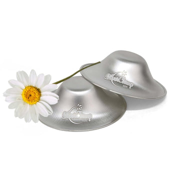 Silver Breast Shield for Breastfeeding Mothers, Nipple Protection During Lactation, Silver Nursing Cups, Gift for Mother, Sore and Cracked Nipples, Mother and Baby Gift by SilverChamp. (Regular)