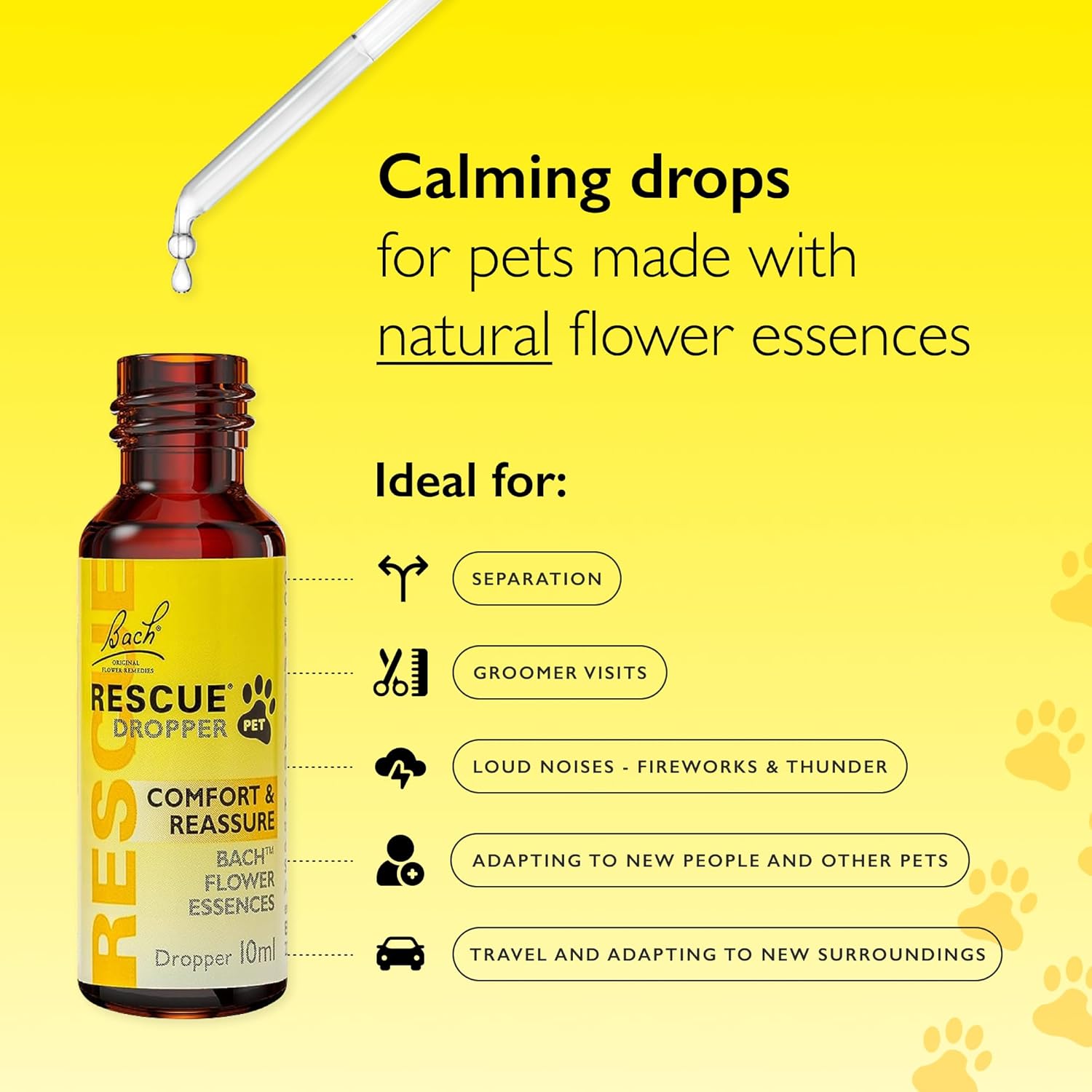Rescue Calm Companions Gift Set, Promote Calm for You & Your Dog/Cat, Flower Essence Dropper Kit, Day Night Support, Separation Relief, Natural Emotional Wellness, 3 Pack Bundle : Amazon.co.uk: Pet Supplies