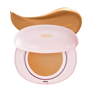 Milktouch Cushion Foundation, 24H Flawless Skin, Radiant Shine, No Oxidation, Long-Lasting, Non-Creasing, 60% Hydrating Skincare Infused Korean Foundation, Valentines Gifts (30N Hazel)