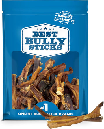 Best Bully Sticks 2-4 Inch Junior Bully Sticks For Dogs - 100% Natural, Grass-Fed Beef, Dog Bully Sticks For Small Dogs, Puppy, Mini Breeds - Grain And Rawhide Free Bully Stick Dog Chews | 8 Oz