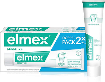 Elmex Sensitive Toothpaste Paste For Sensitive Teeth Unflavoured 2 Pack 150Ml