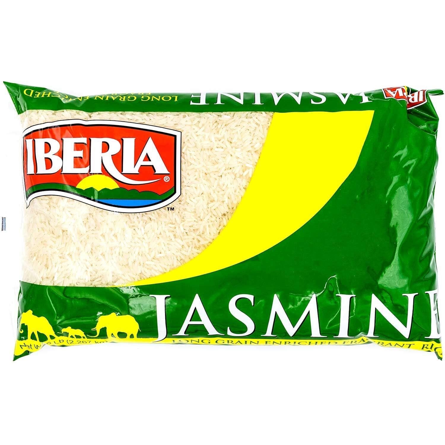 Iberia Spanish Style Yellow Rice (3.4 Lbs.) And Jasmine Rice (5 Lbs.) Bundle