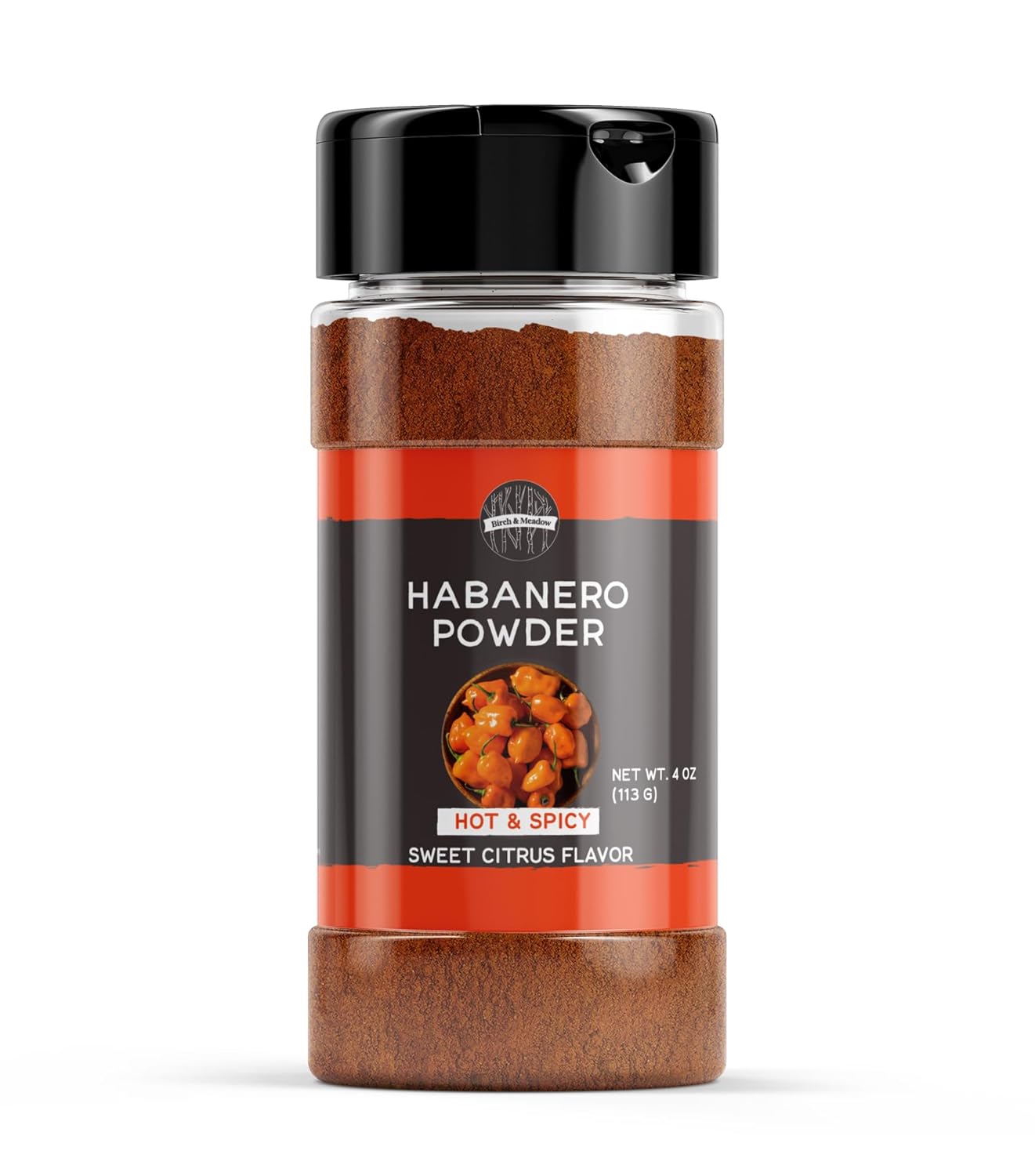 Birch & Meadow 4 Oz Of Habanero Powder, Hot & Spicy Seasoning, Sauces & Soups