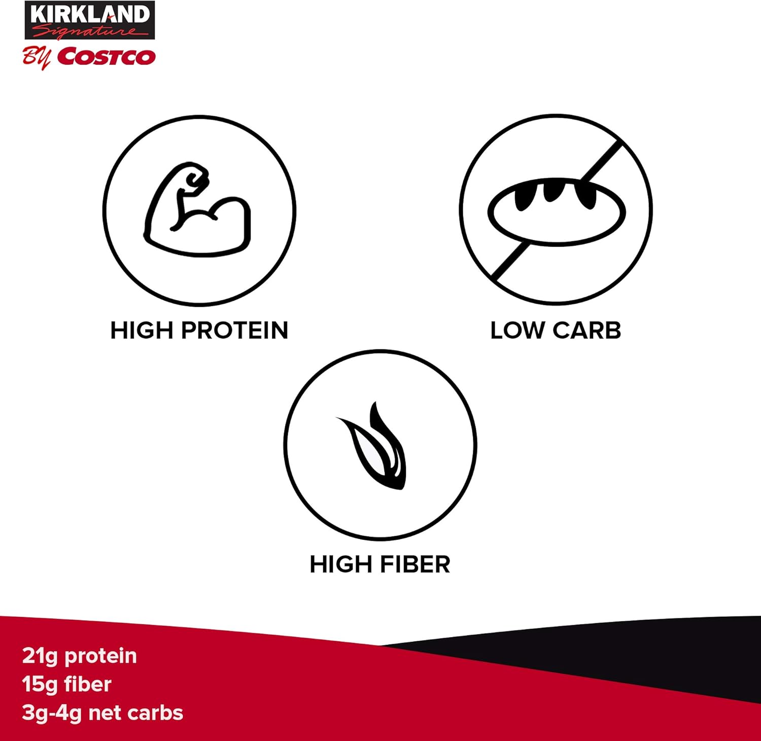 Kirkland Signature Protein Bar Energy Variety Pack, 20 Count